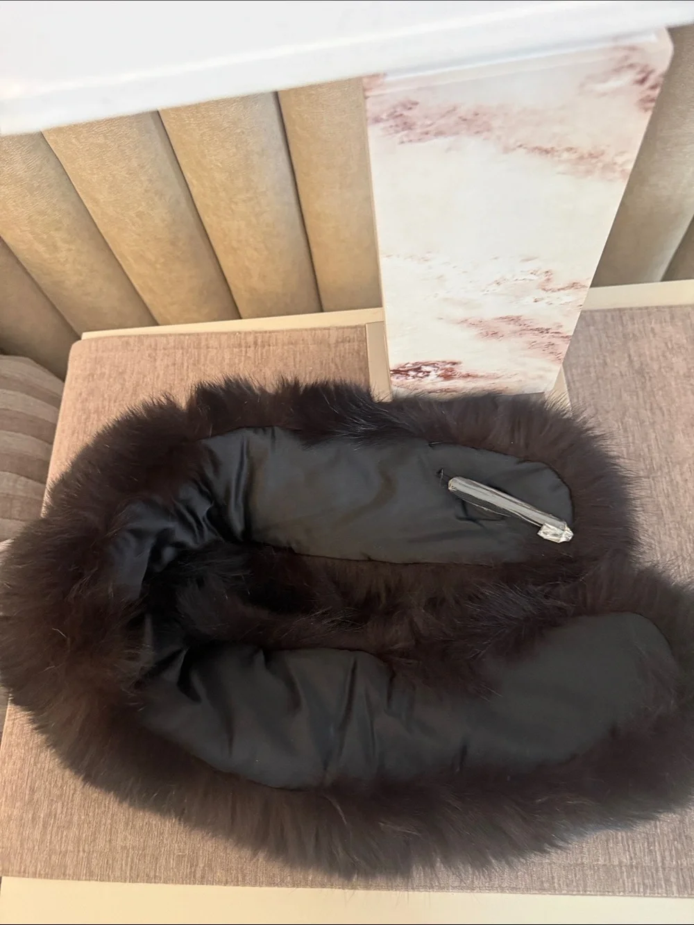 Real Fox fur thick collar